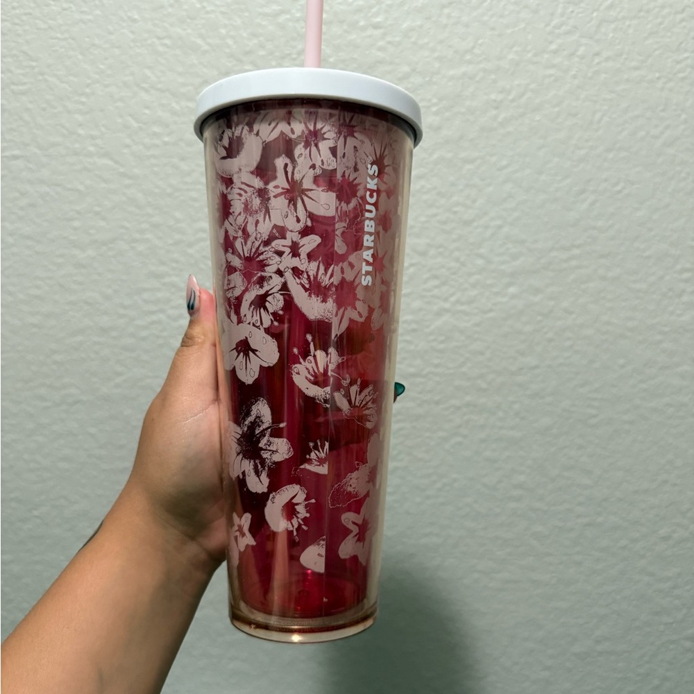 Starbucks Red and White Thermos Water Bottle